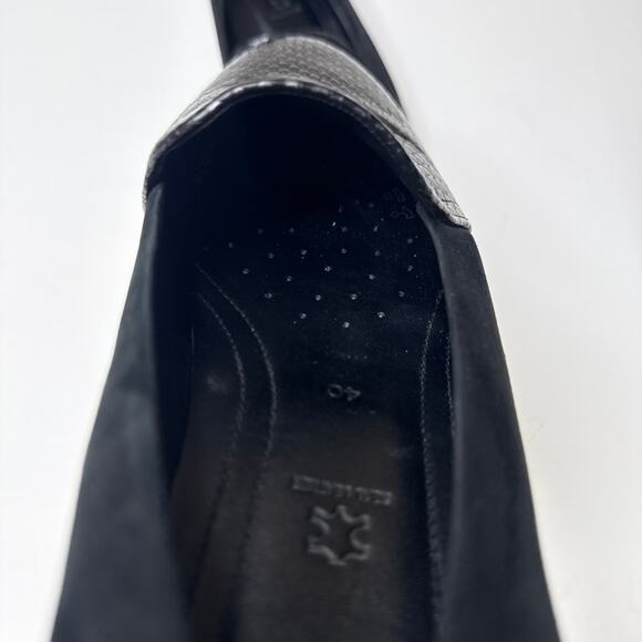 ECCO Touch Ballerina 2.0 Women's EU 40 US 9 - 9.5 Black Leather Flats Slip On - Picture 7 of 10